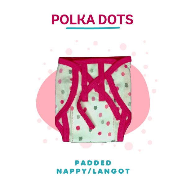 Padded-nappy-Polka-dots